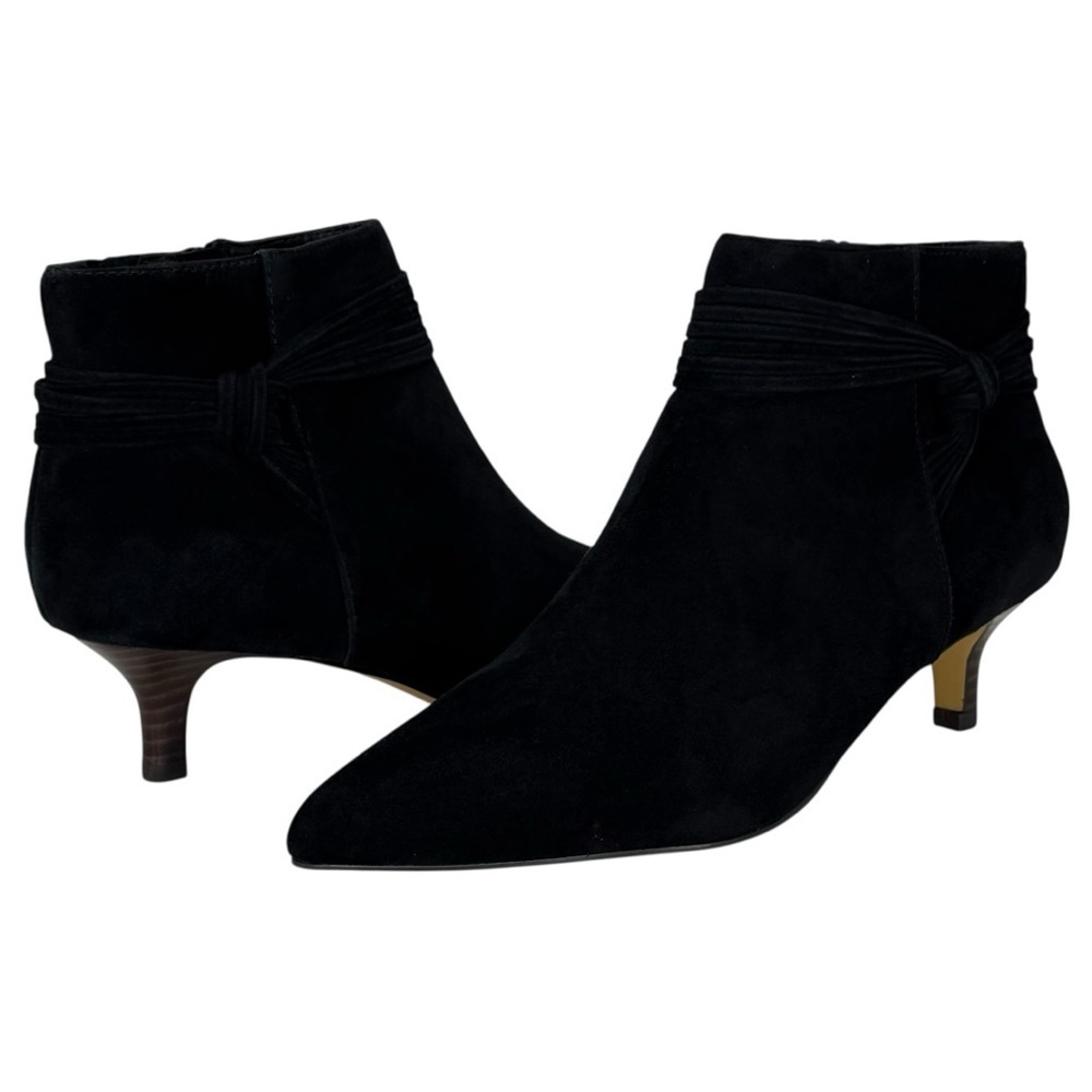 Bella Vita Jani Black Suede Leather Womens Booties Size 9N - Picture 9 of 11